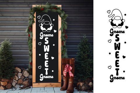 Gnome Sweet Gnome - Valentine Porch Sign SVG CraftLabSVG 