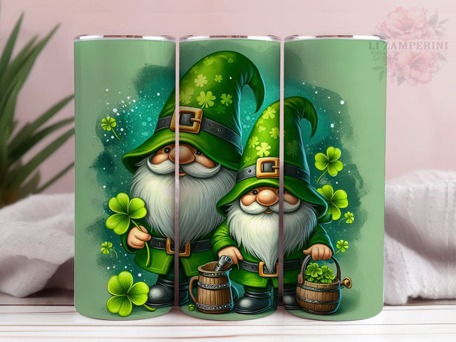 Gnome Tumbler PNG, St. Patrick's Tumbler Wrap, Straight & Tapered Tumbler Wrap, Instant Digital Download Sublimation Li Zamperini 