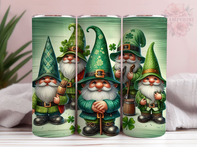 Gnome Tumbler PNG, St. Patrick's Tumbler Wrap, Straight & Tapered Tumbler Wrap, Instant Digital Download Sublimation Li Zamperini 