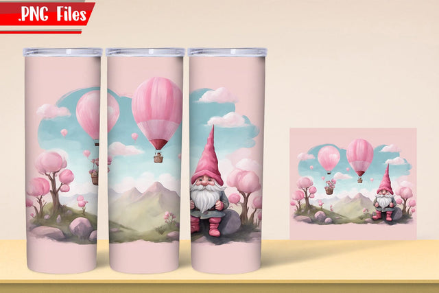 Gnome Tumbler Wrap 2 | Valentine Tumbler Wrap PNG Files Sublimation zafrans studio 