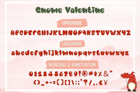 Gnome Valentine Font AnningArts Design 