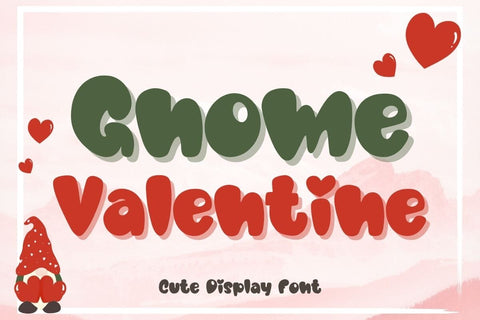 Gnome Valentine Font AnningArts Design 