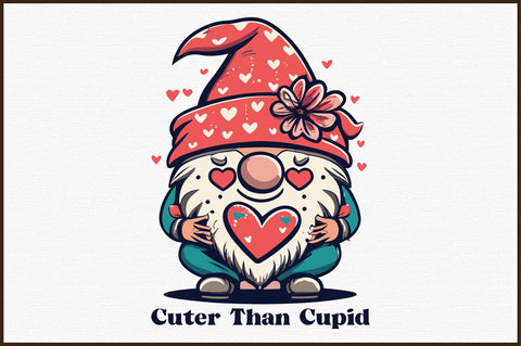 Gnome Valentine Sublimation Sublimation designartist 