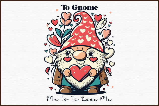 Gnome Valentine Sublimation Sublimation designartist 