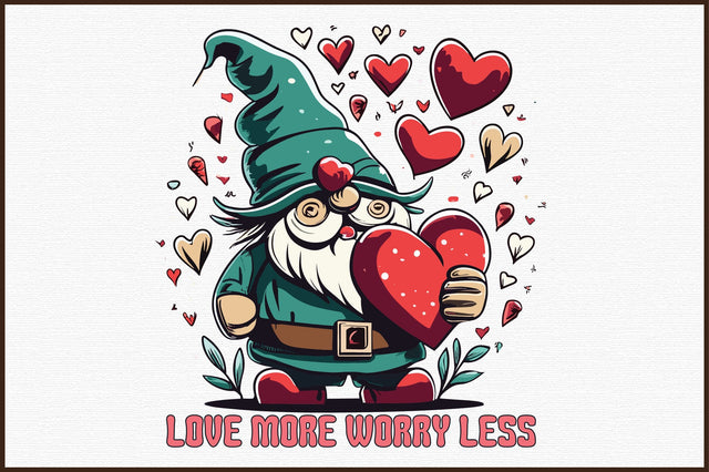 Gnome Valentine Sublimation Sublimation designartist 