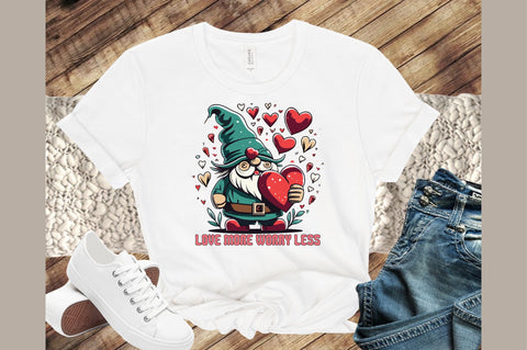 Gnome Valentine Sublimation Sublimation designartist 