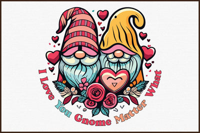Gnome Valentine Sublimation Sublimation designartist 