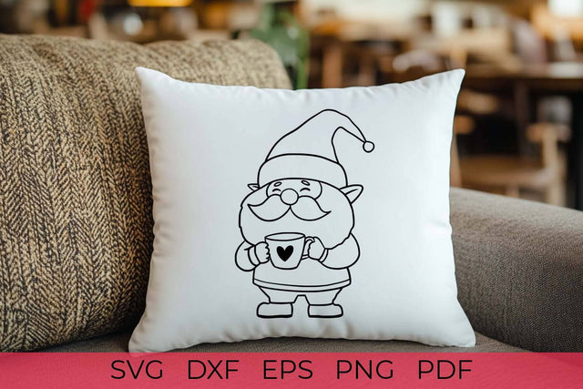 Gnome with Coffee | Coffee SVG | Coffee gnome SVG SVG Irina Ostapenko 