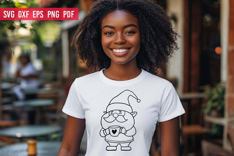 Gnome with Coffee | Coffee SVG | Coffee gnome SVG SVG Irina Ostapenko 