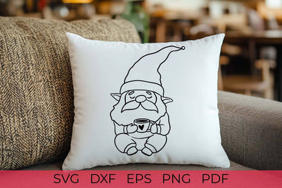 Gnome with Coffee | Coffee SVG | Coffee gnome SVG SVG Irina Ostapenko 