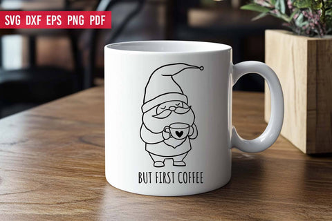 Gnome with Coffee | Coffee SVG | Coffee Quote SVG SVG Irina Ostapenko 