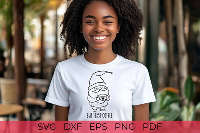 Gnome with Coffee | Coffee SVG | Coffee Quote SVG SVG Irina Ostapenko 