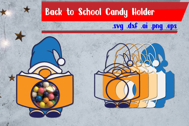 Gnomes Candy Holder | School Candy Holder 3D Paper zafrans studio 