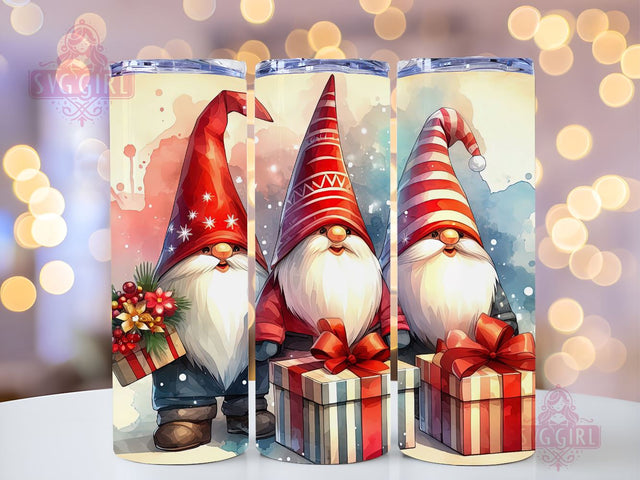 Gnomes Christmas Tumbler Wrap Winter Skinny 20 oz Tumbler Sublimation Design Christmas Gnomes Tumbler PNG, Digital Download Sublimation SvggirlplusArt 