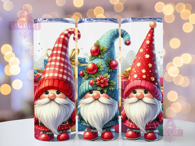 Gnomes Christmas Tumbler Wrap Winter Skinny 20 oz Tumbler Sublimation Design Christmas Gnomes Tumbler PNG, Digital Download Sublimation SvggirlplusArt 
