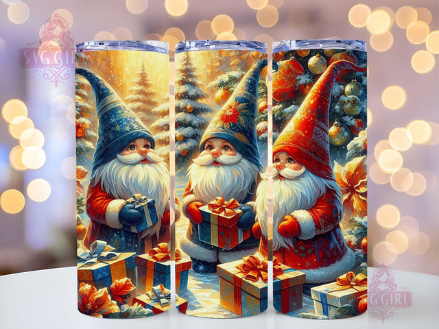 Gnomes Christmas Tumbler Wrap Winter Skinny 20 oz Tumbler Sublimation Design Christmas Gnomes Tumbler PNG, Digital Download Sublimation SvggirlplusArt 