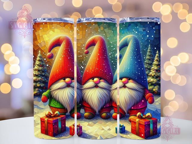 Gnomes Christmas Tumbler Wrap Winter Skinny 20 oz Tumbler Sublimation Design Christmas Gnomes Tumbler PNG, Digital Download Sublimation SvggirlplusArt 
