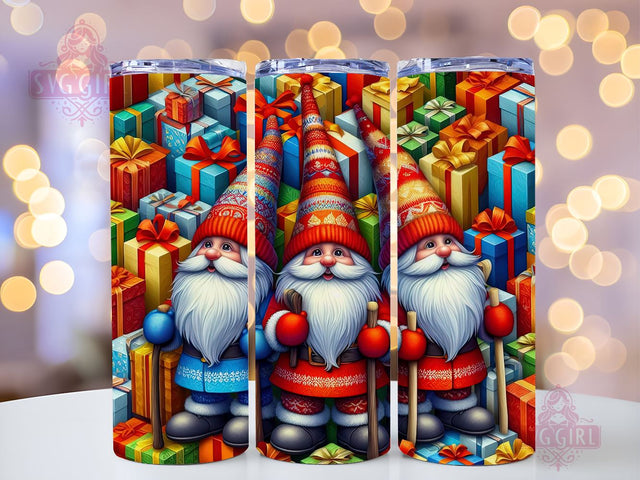 Gnomes Christmas Tumbler Wrap Winter Skinny 20 oz Tumbler Sublimation Design Christmas Gnomes Tumbler PNG, Digital Download Sublimation SvggirlplusArt 