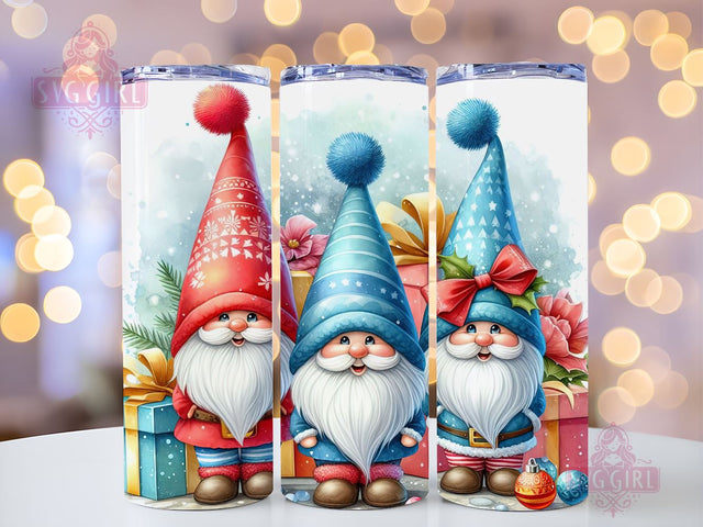 Gnomes Christmas Tumbler Wrap Winter Skinny 20 oz Tumbler Sublimation Design Christmas Gnomes Tumbler PNG, Digital Download Sublimation SvggirlplusArt 