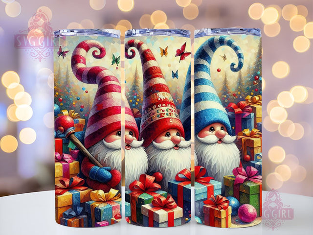 Gnomes Christmas Tumbler Wrap Winter Skinny 20 oz Tumbler Sublimation Design Christmas Gnomes Tumbler PNG, Digital Download Sublimation SvggirlplusArt 