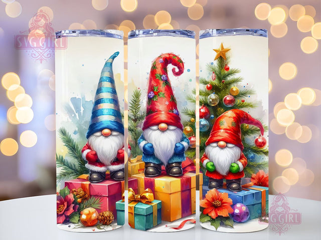 Gnomes Christmas Tumbler Wrap Winter Skinny 20 oz Tumbler Sublimation Design Christmas Gnomes Tumbler PNG, Digital Download Sublimation SvggirlplusArt 