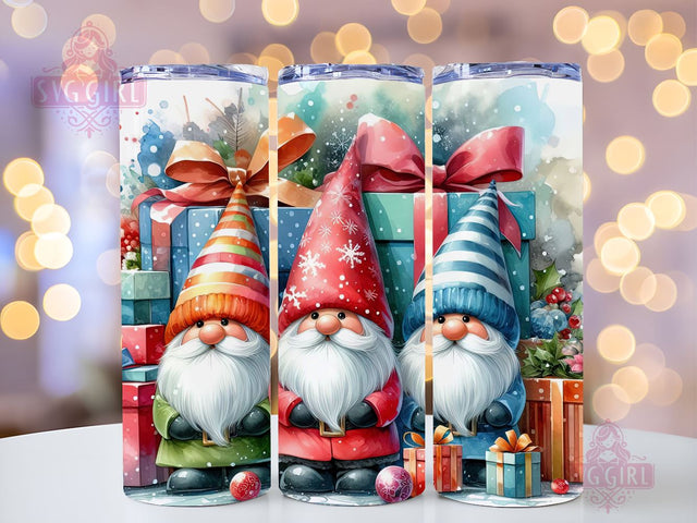 Gnomes Christmas Tumbler Wrap Winter Skinny 20 oz Tumbler Sublimation Design Christmas Gnomes Tumbler PNG, Digital Download Sublimation SvggirlplusArt 