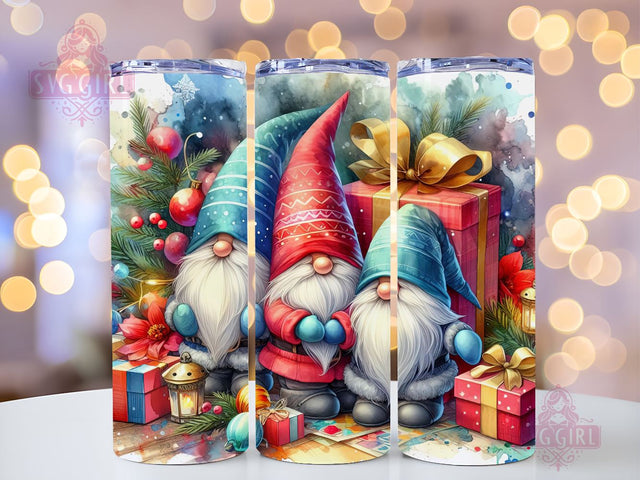Gnomes Christmas Tumbler Wrap Winter Skinny 20 oz Tumbler Sublimation Design Christmas Gnomes Tumbler PNG, Digital Download Sublimation SvggirlplusArt 