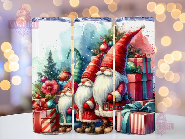 Gnomes Christmas Tumbler Wrap Winter Skinny 20 oz Tumbler Sublimation Design Christmas Gnomes Tumbler PNG, Digital Download Sublimation SvggirlplusArt 