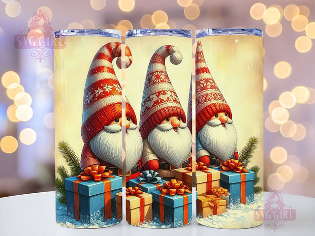 Gnomes Christmas Tumbler Wrap Winter Skinny 20 oz Tumbler Sublimation Design Christmas Gnomes Tumbler PNG, Digital Download Sublimation SvggirlplusArt 