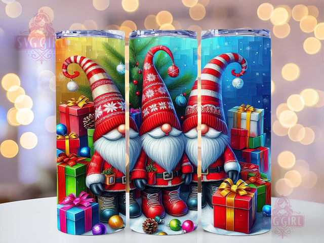 Gnomes Christmas Tumbler Wrap Winter Skinny 20 oz Tumbler Sublimation Design Christmas Gnomes Tumbler PNG, Digital Download Sublimation SvggirlplusArt 