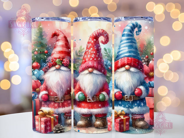 Gnomes Christmas Tumbler Wrap Winter Skinny 20 oz Tumbler Sublimation Design Christmas Gnomes Tumbler PNG, Digital Download Sublimation SvggirlplusArt 