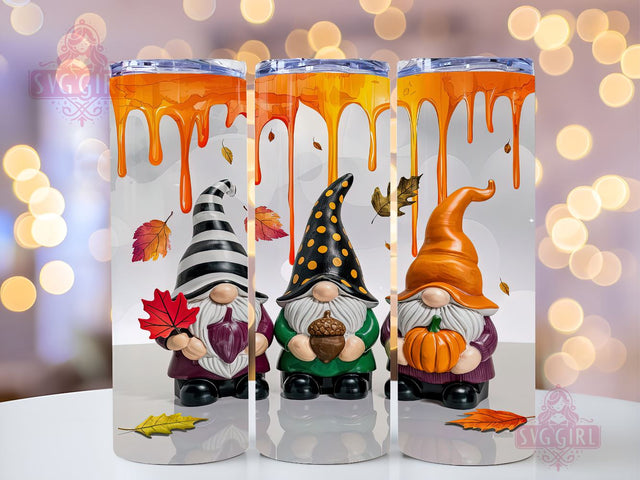 Gnomes Halloween 20oz Tumbler Wrap Sublimation Design, Straight Tapered Tumbler Wrap, Spooky Vibes Tumbler Png, Instant Digital Download Sublimation SvggirlplusArt 
