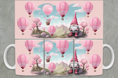 Gnomes Mug Wrap PNG | Valentine Mug Wrap PNG Sublimation zafrans studio 