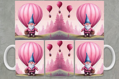Gnomes Mug Wrap PNG | Valentine Mug Wrap PNG Sublimation zafrans studio 
