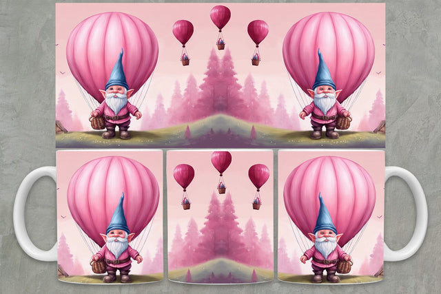 Gnomes Mug Wrap PNG | Valentine Mug Wrap PNG Sublimation zafrans studio 