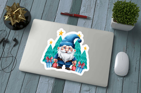 Gnomie And tree Stickers Design Sublimation Regulrcrative 