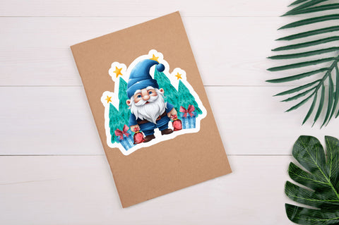 Gnomie And tree Stickers Design Sublimation Regulrcrative 