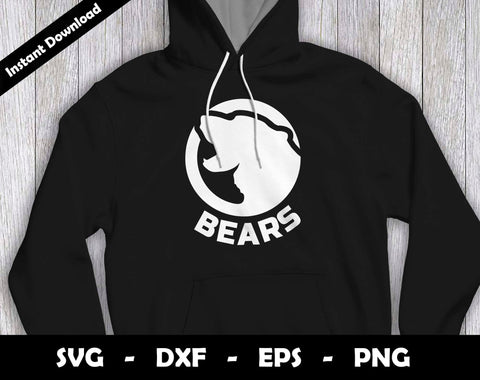 Go Bears SVG Cut File, Bears logo SVG Design, Bears Football Mascot SVG Arthur Arellano 