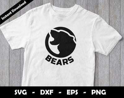 Go Bears SVG Cut File, Bears logo SVG Design, Bears Football Mascot SVG Arthur Arellano 