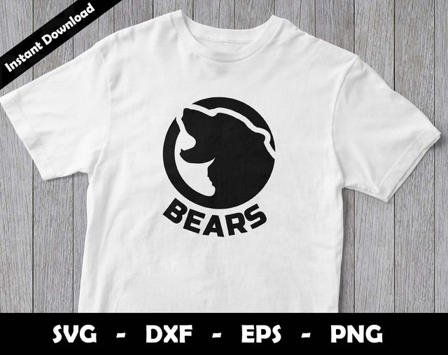 Go Bears SVG Cut File, Bears logo SVG Design, Bears Football Mascot SVG Arthur Arellano 