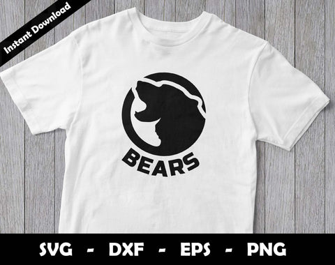 Go Bears SVG Cut File, Bears logo SVG Design, Bears Football Mascot SVG Arthur Arellano 