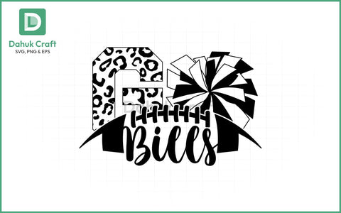 Go Bills SVG – Cheer & Football Style SVG PNG & EPS V1 SVG dahukdesign 