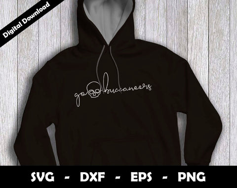 Go Buccaneers SVG Cut File, Buccaneers One line drawing SVG Design, Buccaneers Football Mascot SVG Arthur Arellano 