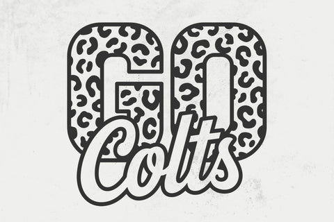 Go Colts Leopard Svg, Go Colts Football Svg, Run Colts Svg, Cheer Mom T-Shirt SVG DesignDestine 
