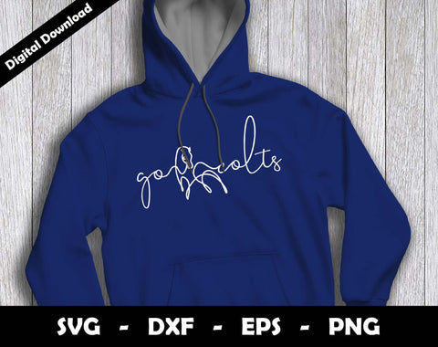 Go Colts SVG Cut File, Colts One line drawing SVG Design, Colts Football Mascot SVG Arthur Arellano 