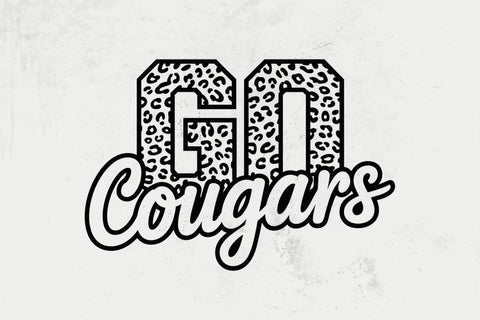 Go Cougars Leopard Svg, Go Cougars Football Svg, Run Cougars Svg, Cheer Mom T-Shirt, Go Team SVG DesignDestine 