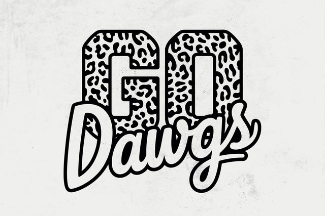 Go Dawgs Leopard Svg, Go Dawgs Football Svg, Run Dawgs Svg, Cheer Mom T-Shirt, Go Team SVG DesignDestine 