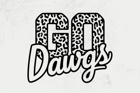 Go Dawgs Leopard Svg, Go Dawgs Football Svg, Run Dawgs Svg, Cheer Mom T-Shirt, Go Team SVG DesignDestine 