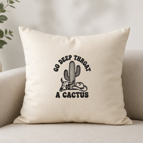 Go Deep Throat a Cactus Embroidery Design – Funny Rude Western Machine Embroidery File, Sarcastic Cowboy Cactus Design Embroidery/Applique DESIGNS PatternFeed8 