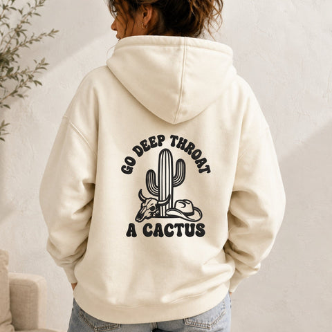 Go Deep Throat a Cactus Embroidery Design – Funny Rude Western Machine Embroidery File, Sarcastic Cowboy Cactus Design Embroidery/Applique DESIGNS PatternFeed8 